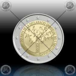 ANDORRA 2 EURO 2018 (Human Rights) UNC